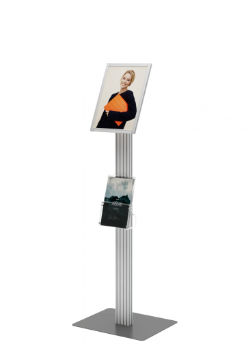 Stojak na plakat A4 + kieszeń na ulotki DL Art. 3035K