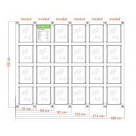 Witryna modułowa 4 A4 Art 138