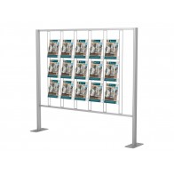 Ścianka prezentacyjna - 15 kieszeni na ulotki A4 w pionie Art 020