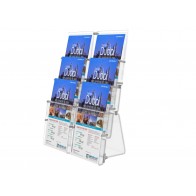 Stojak na ulotki DL, 6 kieszeni pion - poziom art 318