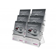 Stojak na ulotki A6 / DL, 6 kieszeni pion - poziom art 337