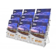 Stojak na ulotki A6 / DL, 9 kieszeni pion - poziom art 341