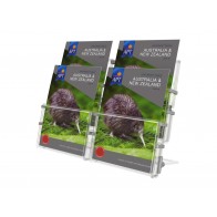 Stojak na ulotki A6 / DL, 4 kieszenie pion - poziom art 336