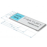 Szyldzik opisowy 54x147mm  Art 545