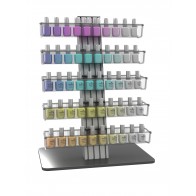 Prezenter stojak na lakiery (50) do paznokci  - GRAFITOWY  Art 821