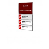 Tabliczka - zestaw profili informacyjnych 72x107mm  Art 073
