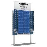 Prezenter stojak na ulotki + 20 kieszeni A4pionowo i 30 A4 poziomo ( ulotki A4 A5 i DL )  Art 0999