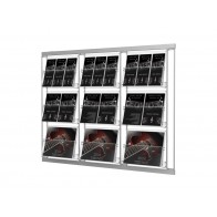 Modułowy zestaw 9 kieszeni A4 poziomo 3 x 3  Art.214