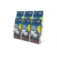 Stojak na ulotki 2 x A4 poziomo art 309