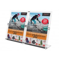 Stojak na ulotki A4, 2 kieszenie pionowo art 3111