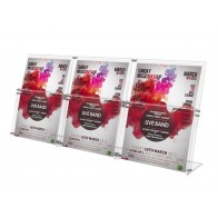 Stojak na ulotki A4, 3 kieszenie pionowo art 3112