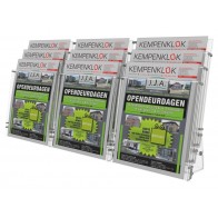 Stojak na ulotki A4, 9 kieszeni pion - poziom art 349