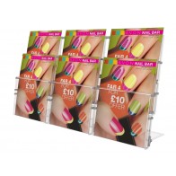 Stojak na ulotki A5, 6 kieszeni pion - poziom art 345