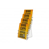 Stojak na ulotki A6 / DL, 4 kieszenie pionowo art 304