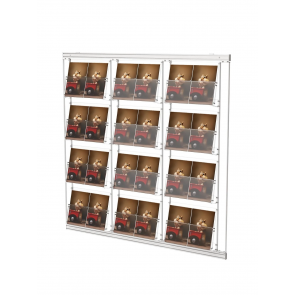 Modułowy zestaw 12 kieszeni A4 poziomo 3x4  Art 214v4
