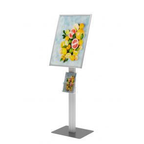 Stojak na plakat A2 + kieszeń na ulotki DL Art. 3036K A2