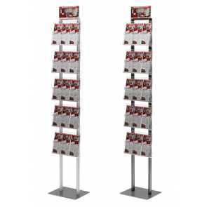 Stojak na ulotki 5 kieszeni A4/A5/DL + toper DL Art. 295