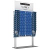 Prezenter stojak na ulotki + 20 kieszeni A4pionowo i 30 A4 poziomo ( ulotki A4 A5 i DL )  Art 0999