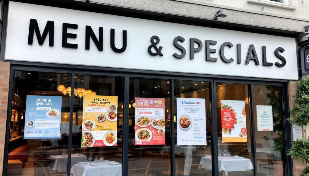 atrakcyjna witryna w restauracji
